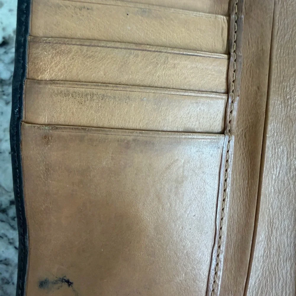 Vintage Coach Soho Black Wallet with Silver Buckle Retro Authentic